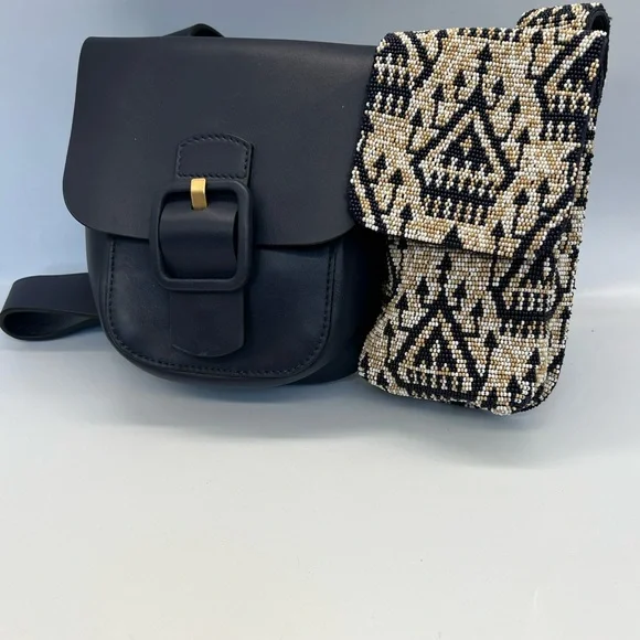 Tory Burch Sawyer Bag with Beaded Pouch - Picture 2 of 8
